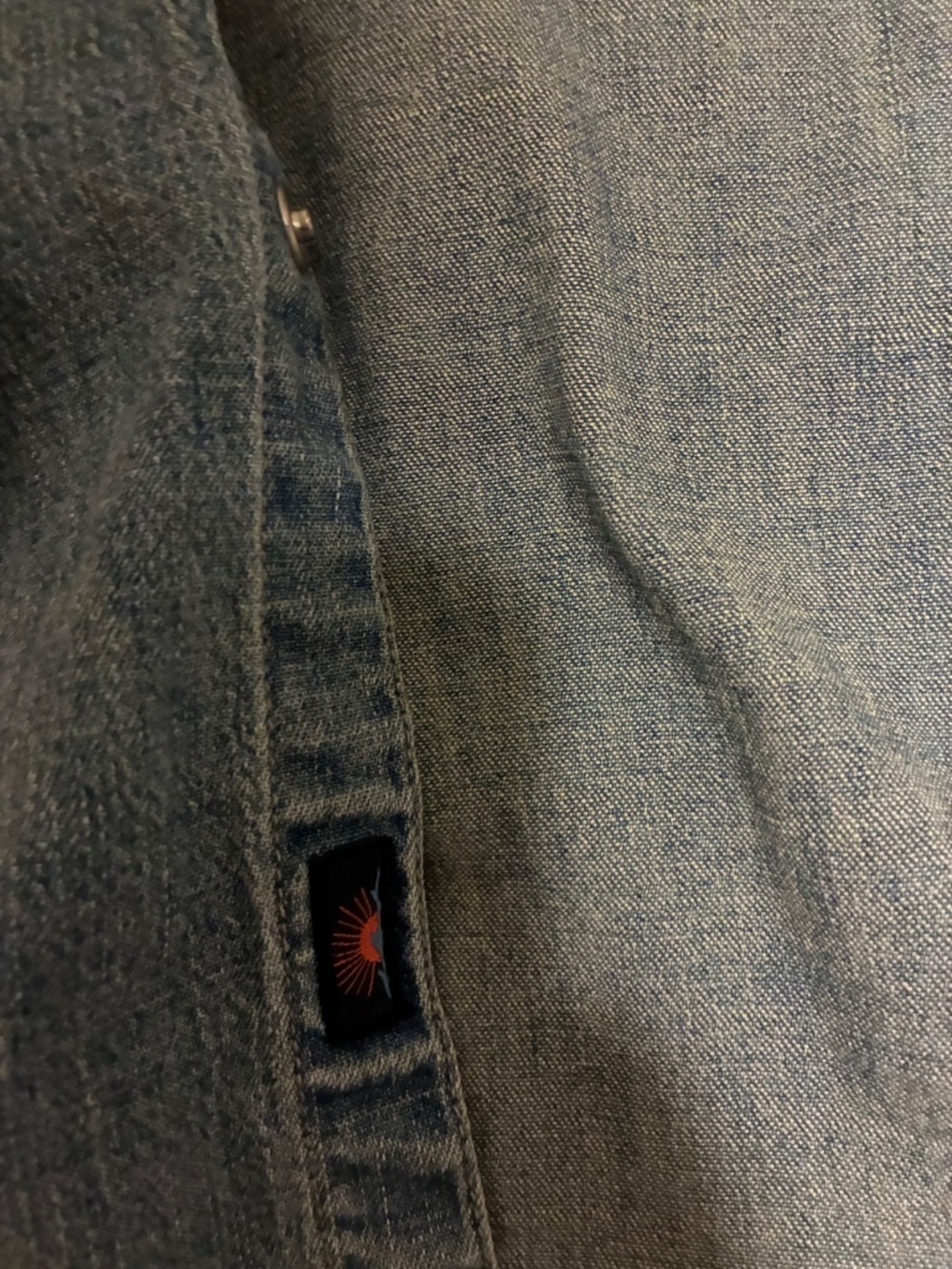 Faherty The Western Shirt Denim Mens large - Picture 4 of 7
